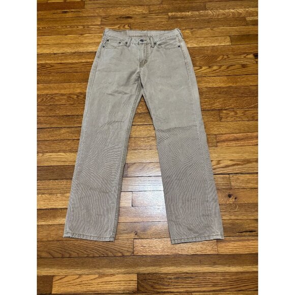 Levi's 514 Jeans Mens 30x30 Slim Fit Brown Straight Leg 100% Cotton Dark Denim - Picture 1 of 6